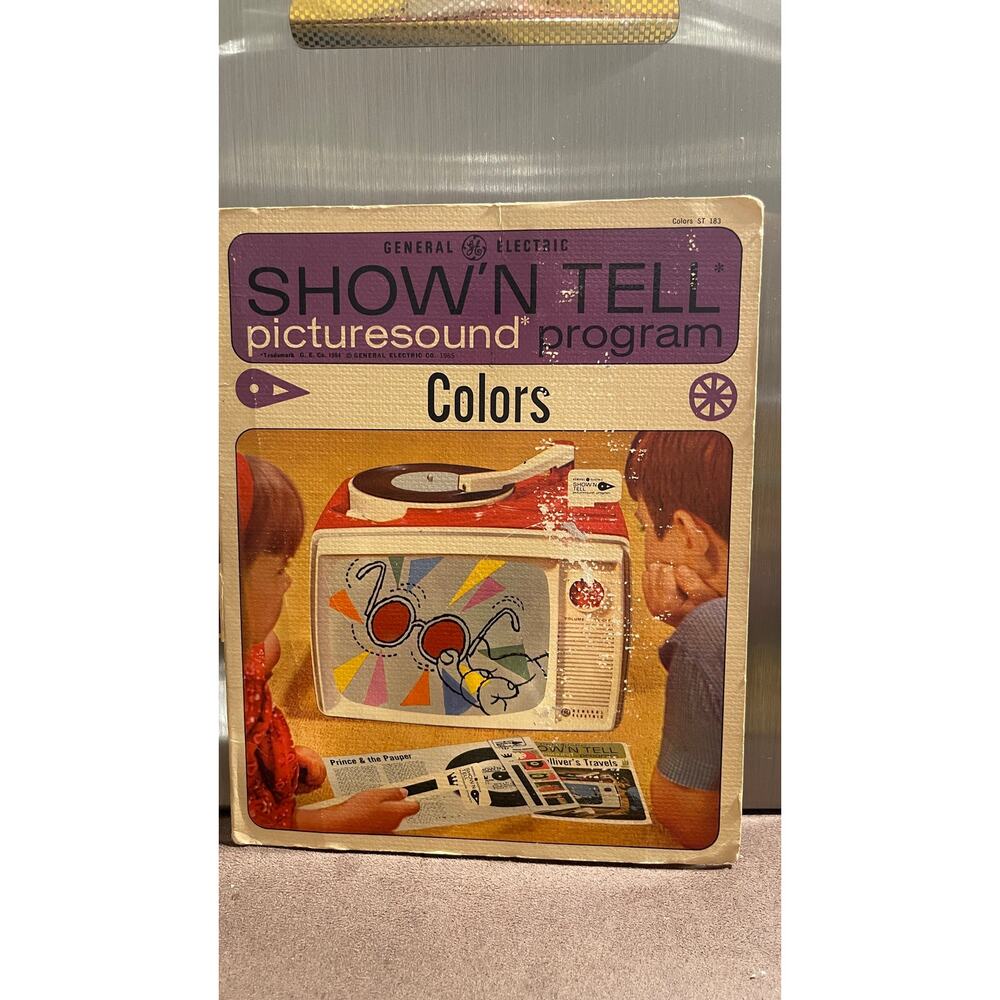 Colors Show 'N Tell Vintage Record Picturesound Program As Is As Shown